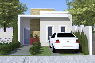 Modelo de casa simples e moderna